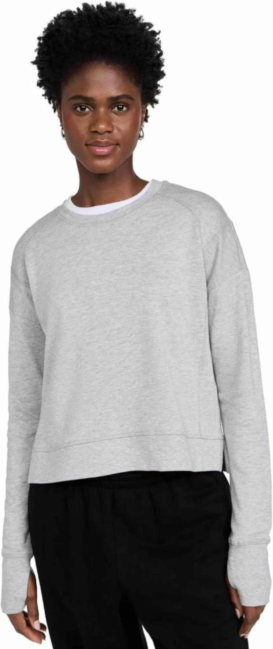 Sweaty Betty Women's After Class Crop Sweatshirt - Soft Workout Pullover for Yoga & Gym