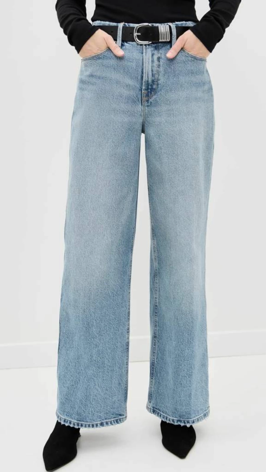 Good American Women's Petite Skate Jeans - Stretch Denim for Comfort & Style