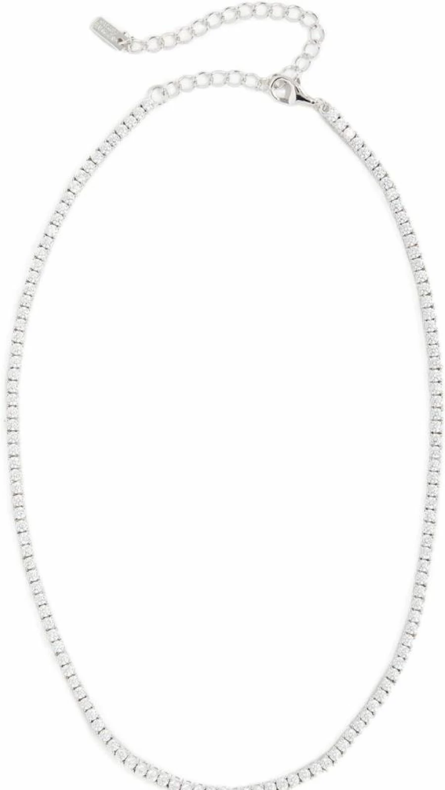 Adina's Jewels Women's Tennis Choker Necklace - Elegant Gold-Plated Chain with Crystal Accents