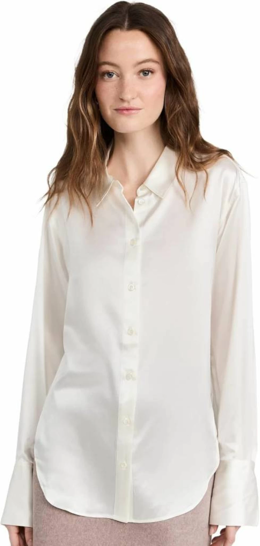 FRAME Women's The Standard Shirt - Classic Fit Button-Down Top for Women