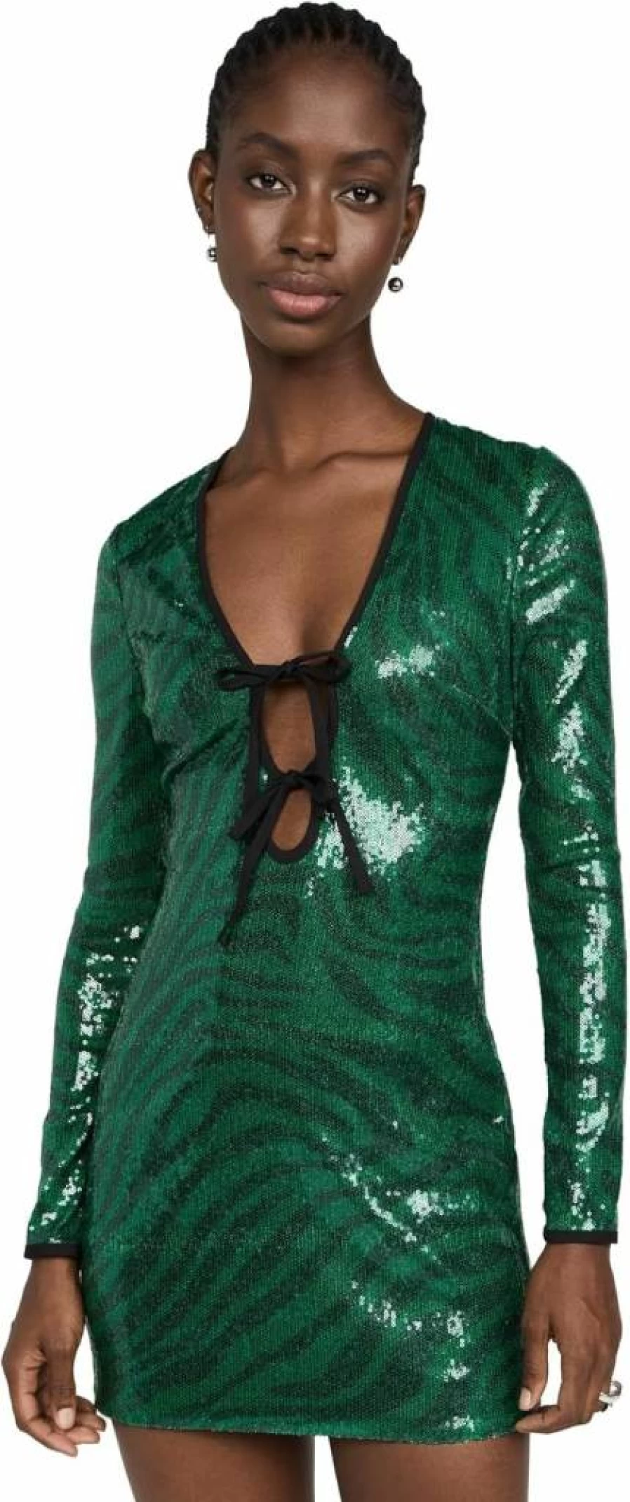 The Wolf Gang Women's Sparkling Sequin Party Dress - Elegant Evening Gown for Special Occasions