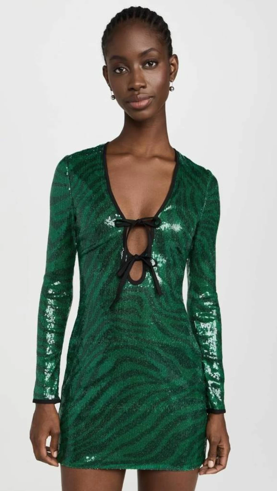 The Wolf Gang Women's Sparkling Sequin Party Dress - Elegant Evening Gown for Special Occasions