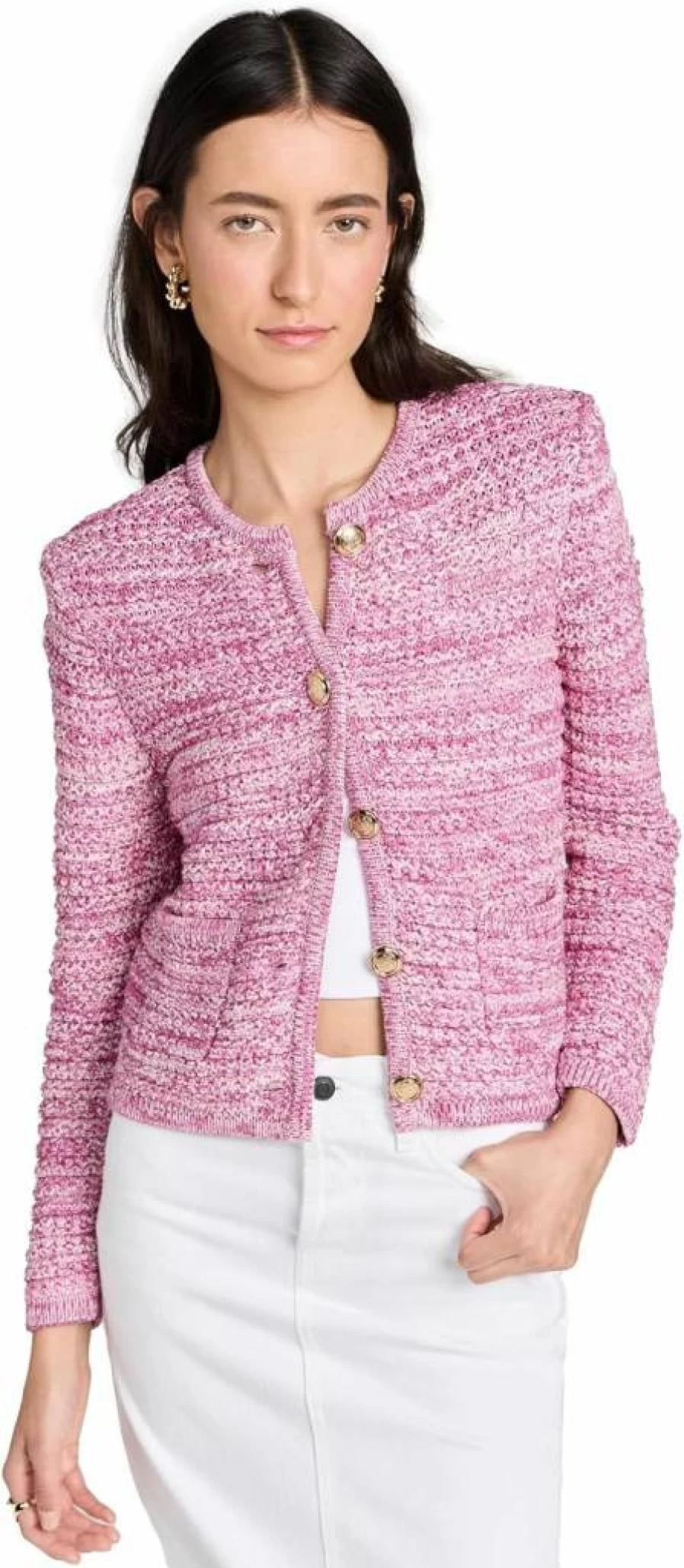 ba&sh Women's Guspa Knit Cardigan - Elegant French Designer Sweater