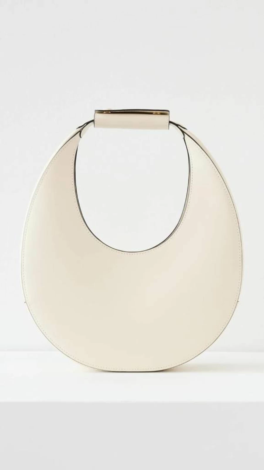 STAUD Moon Tote Bag for Women - Stylish Leather Handbag - Designer Shoulder Bag - Fashionable Crossbody Purse