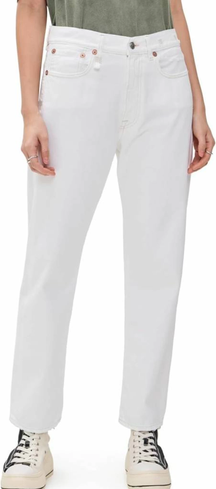 R13 Women's Distressed Boyfriend Jeans - High-Quality Denim for a Relaxed Fit