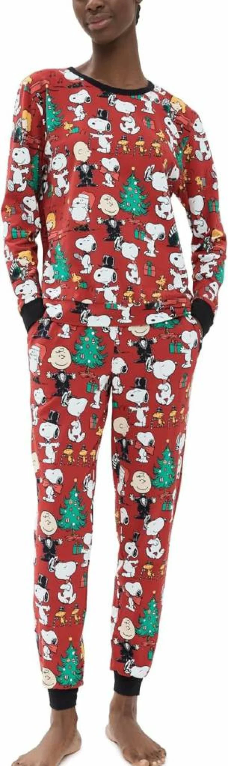 BedHead Pajamas Women's Cotton Long Sleeve Jogger Pants & Top Sleepwear Set