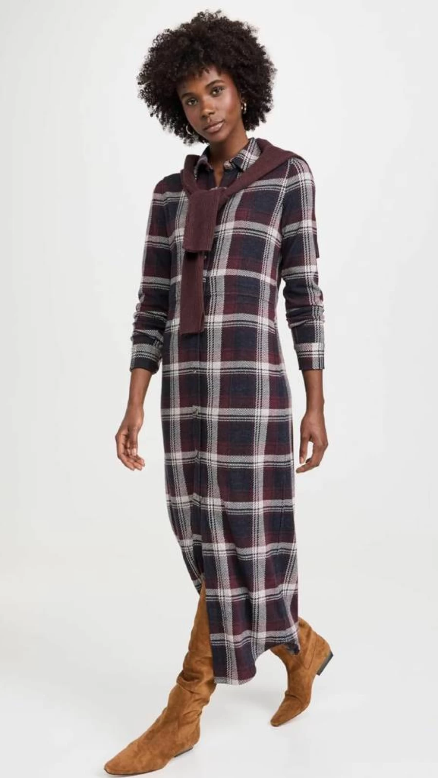 Faherty Women's Legend Maxi Sweater Dress - Soft Knit Long Sleeve Casual Elegant