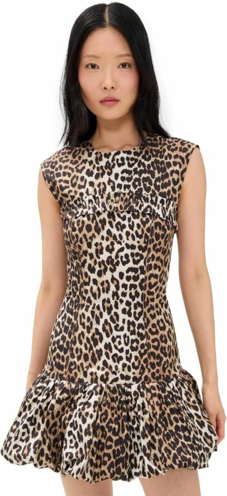 Ganni Women's Floral Print Cotton Corset Mini Dress - Summer Boho Style
