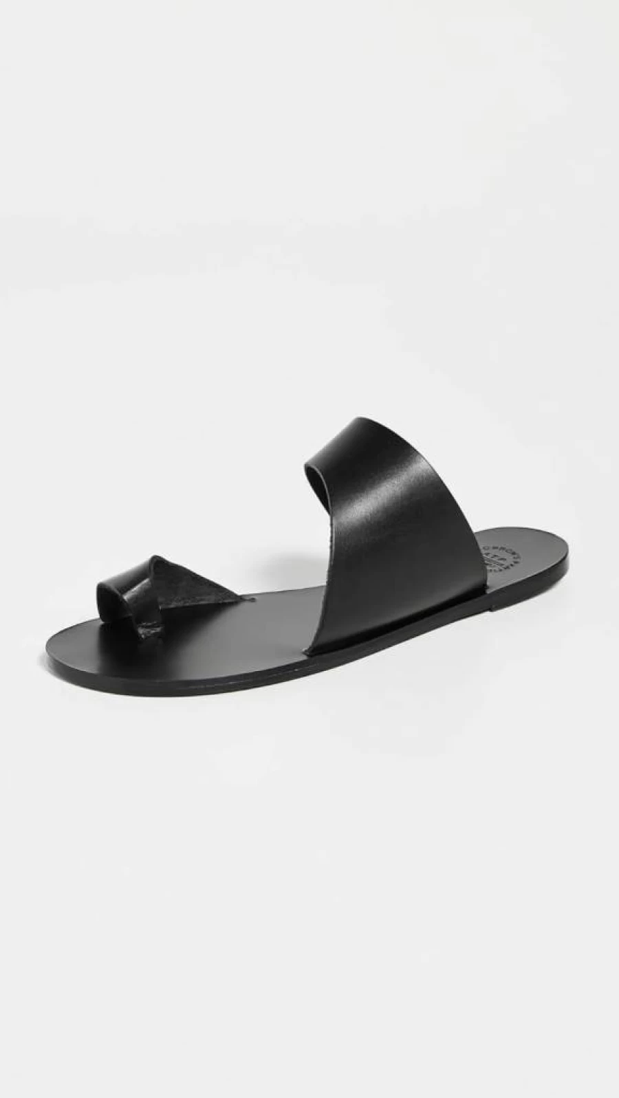 ATP Atelier Women's Centola Black Vacchetta Leather Sandals