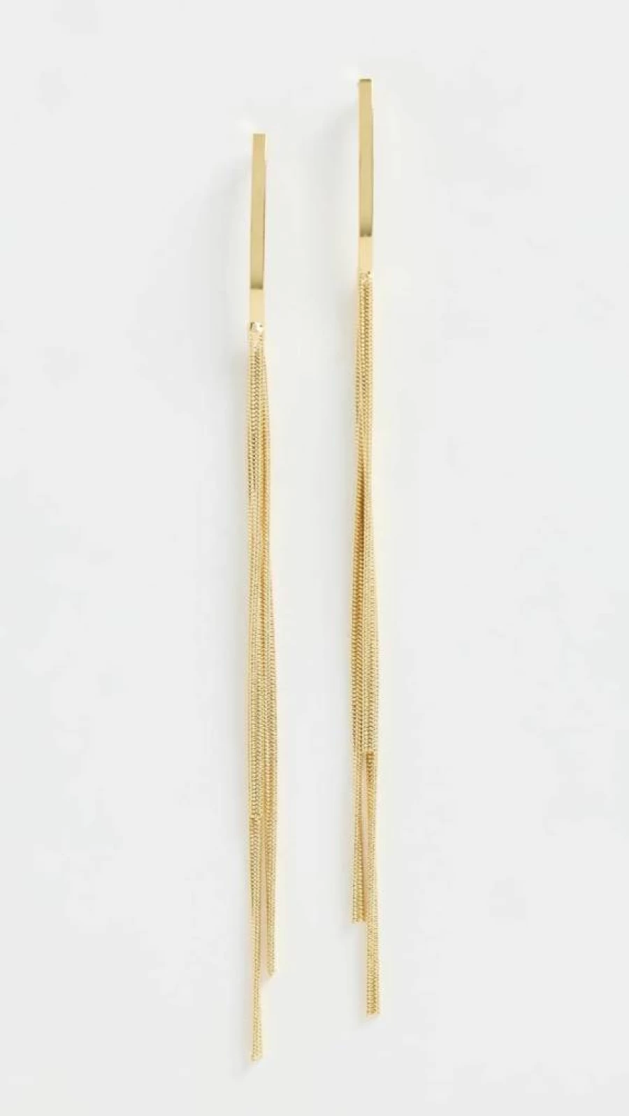 SHASHI Women's Gold Silk Thread Earrings – Elegant Handmade Dangle Earrings for Women