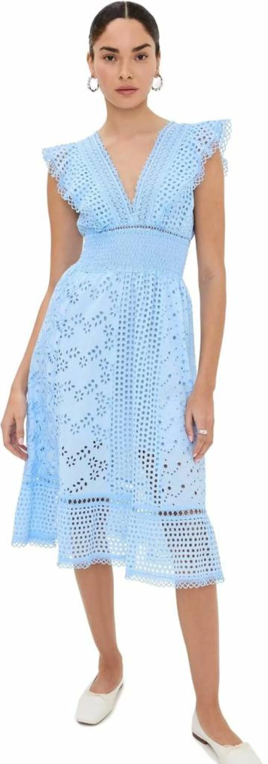 Temptation Positano Women's Arno Embroidered Midi Dress - Floral Summer Boho Chic Maxi Dress for Women