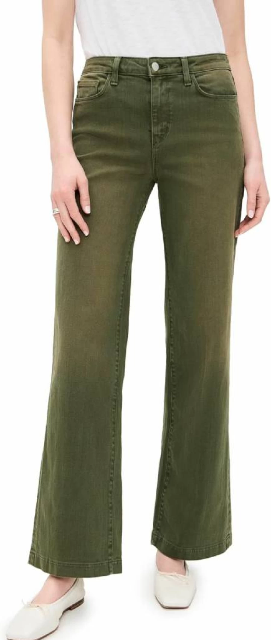L'AGENCE Women's Scottie High Rise Wide Leg Jeans - Premium Denim Pants for Women
