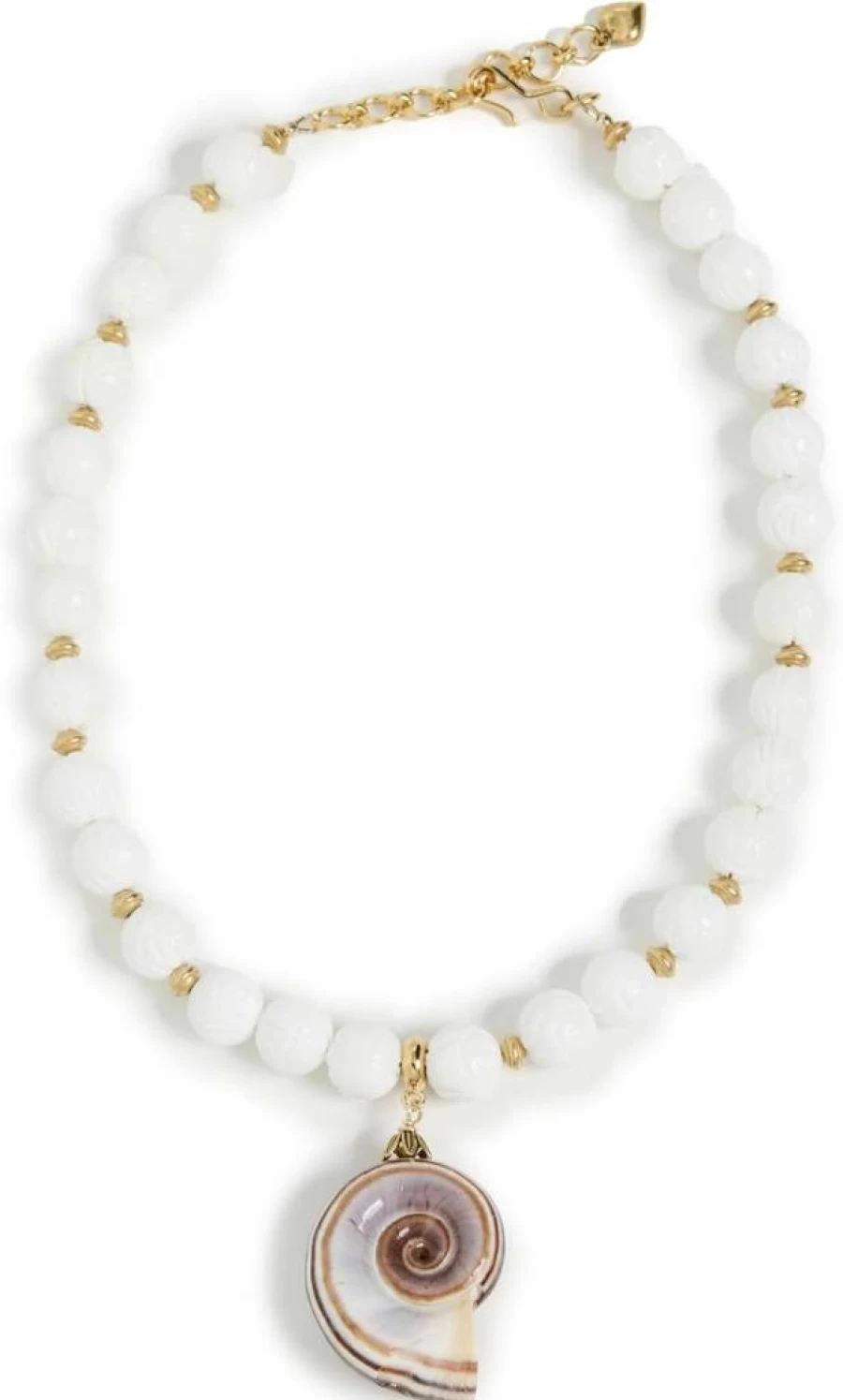 Brinker & Eliza Women's Mykonos Necklace - Elegant Gold-Plated Pendant for Women