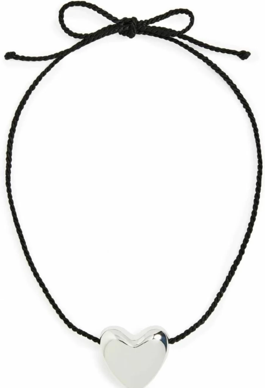 Annika Inez Women's Large Heart Pendant Necklace - Elegant Gold or Silver Love Charm Jewelry Gift
