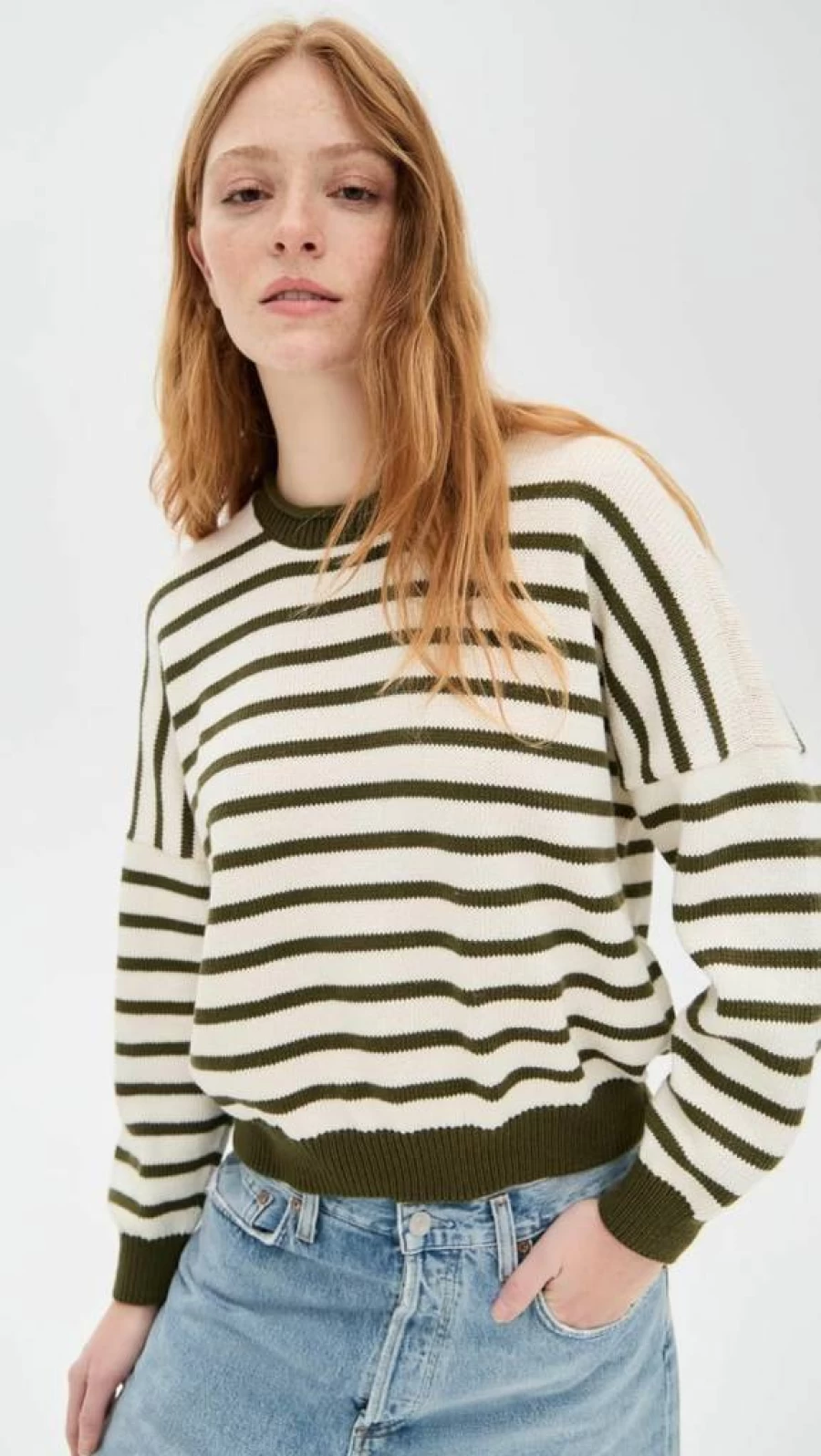THE GREAT Women's Roll Neck Pullover Sweater - Soft Knit Winter Warm Turtleneck Top