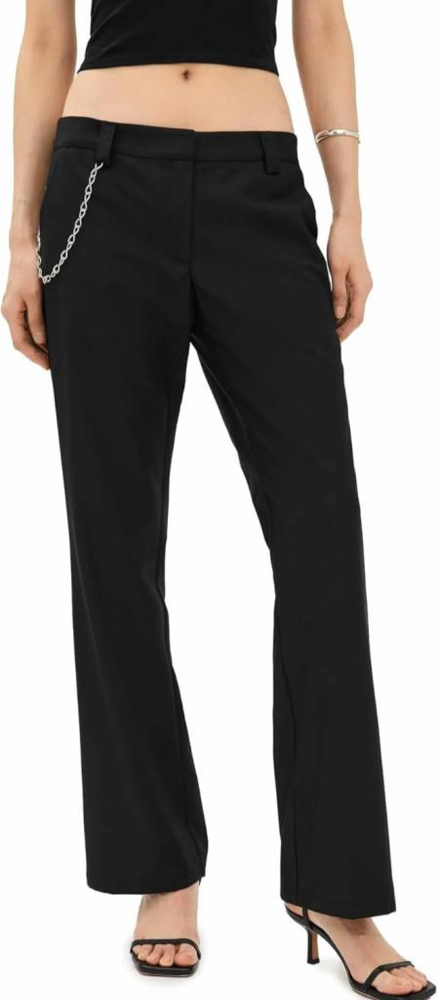 Lioness Women's Bessette High-Waisted Casual Pants - Comfortable Stretch Trousers for Everyday Wear