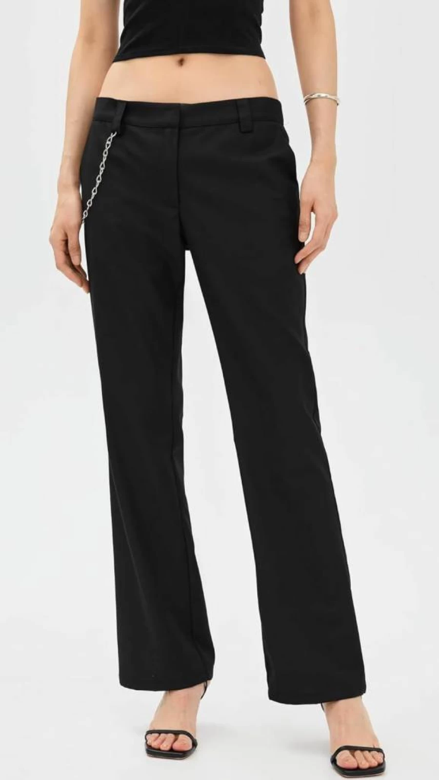 Lioness Women's Bessette High-Waisted Casual Pants - Comfortable Stretch Trousers for Everyday Wear