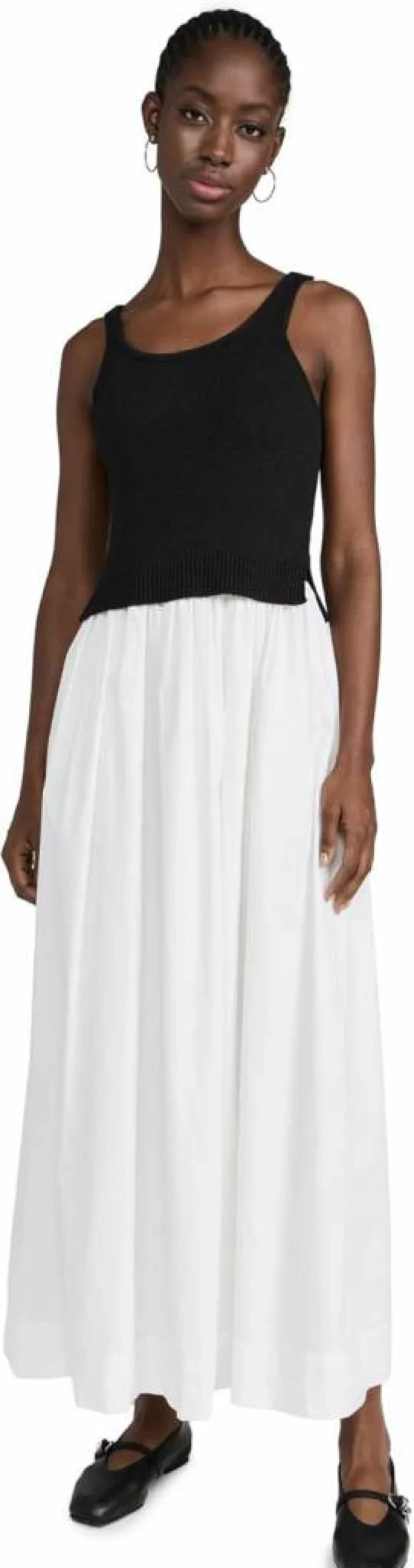 Line & Dot Women's Colette Dress - Stylish Floral Print Summer Midi Dress with V-Neck & Ruffle Sleeves