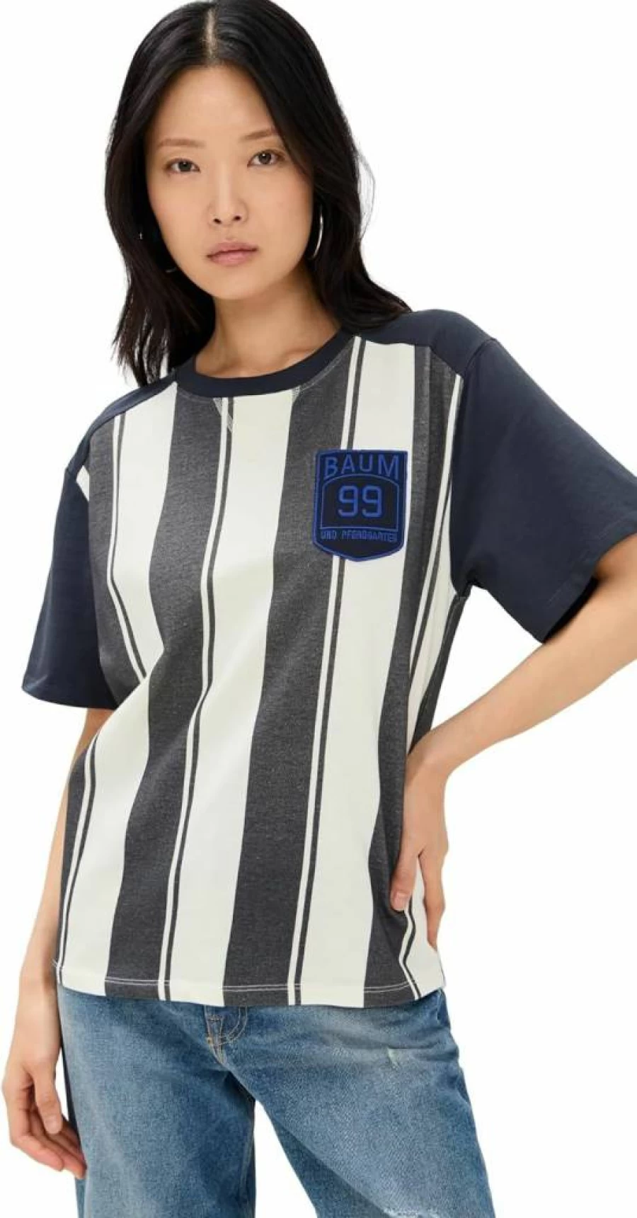 BAUM UND PFERDGARTEN Women's Graphic Tee - Stylish Casual Short Sleeve Top