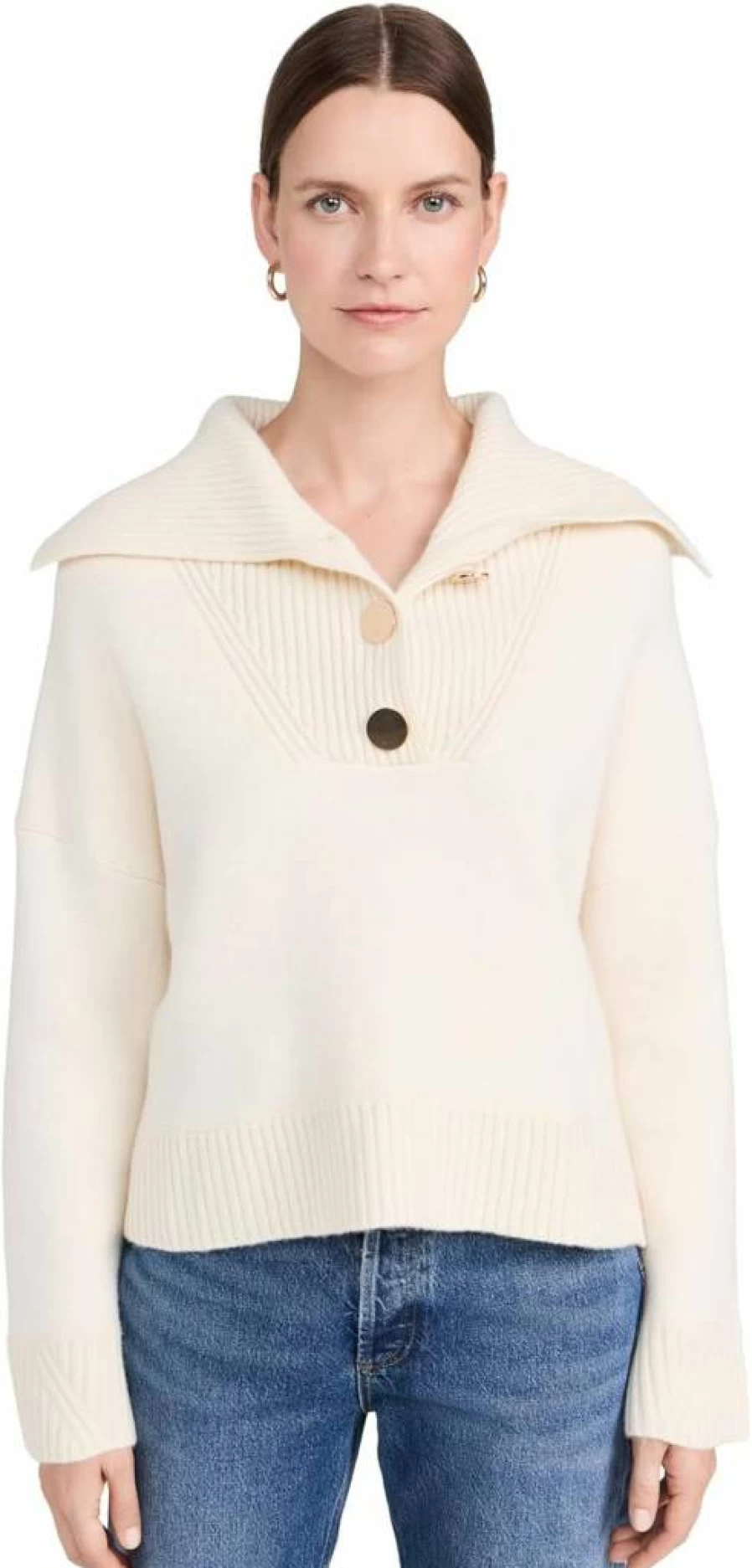ba&sh Women's Biva Knit Sweater - Soft Casual Pullover for Women