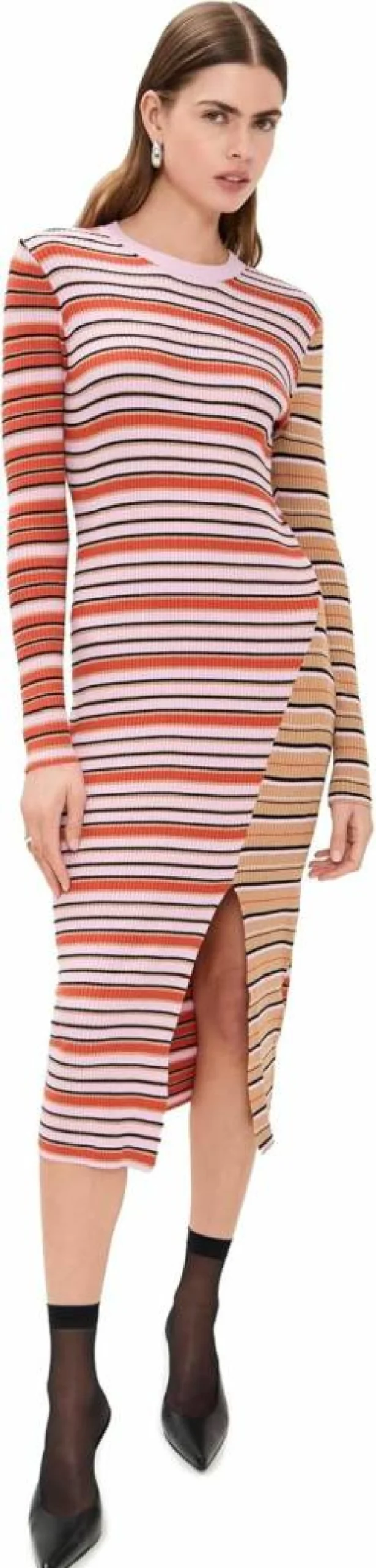 Stine Goya Women's Elegant Long Sleeve Knit Dress - Stylish Comfort for Every Season