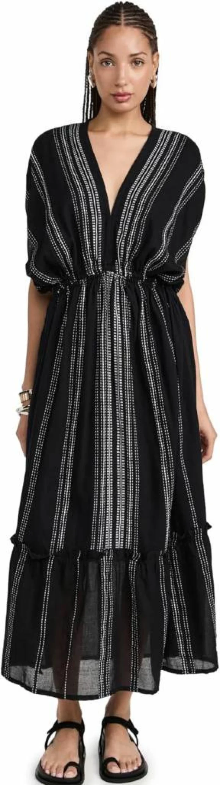 lemlem Women's Plunge Neck Dress - Elegant Leliti Style for Women