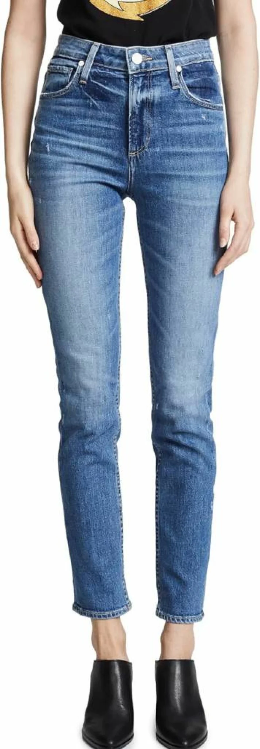 PAIGE Sarah Transcend Women's High Rise Slim Straight Leg Jeans