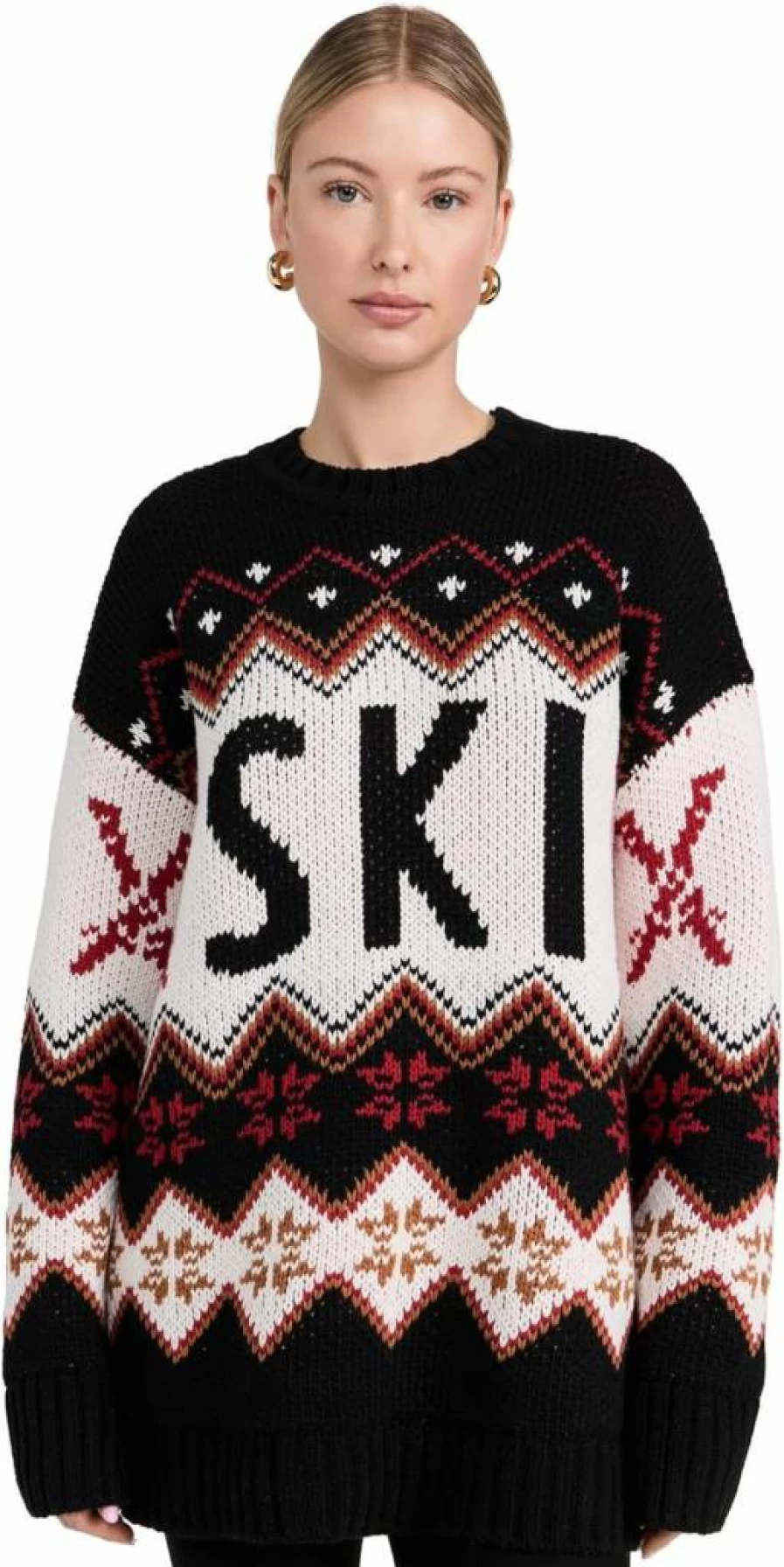 Show Me Your Mumu Women's Cozy Ski-In Sweater - Stylish Winter Knit Pullover