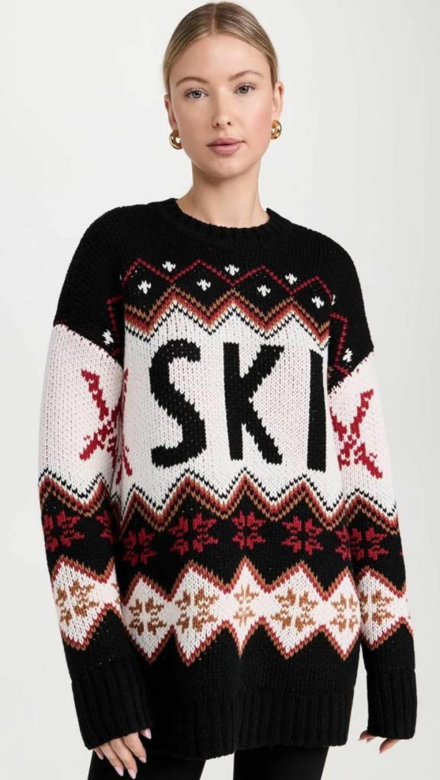 Show Me Your Mumu Women's Cozy Ski-In Sweater - Stylish Winter Knit Pullover
