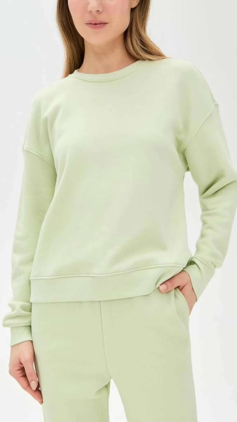 Eberjey French Terry Sweatshirt - Soft Cotton Blend Pullover for Women