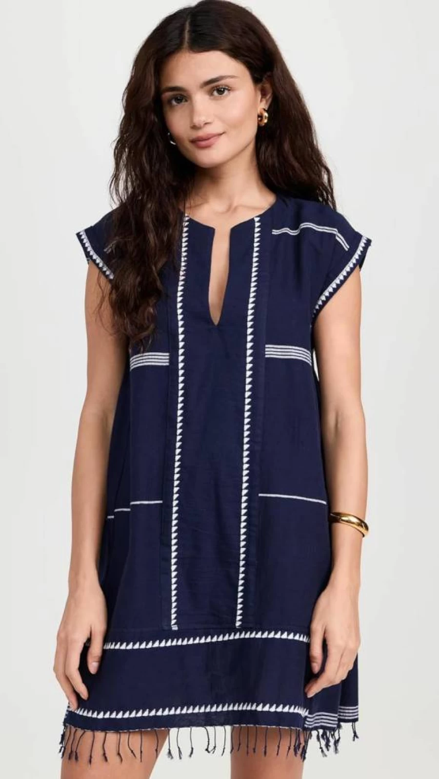 lemlem Women's Elina Caftan - Elegant Boho Chic Beach Cover Up Dress