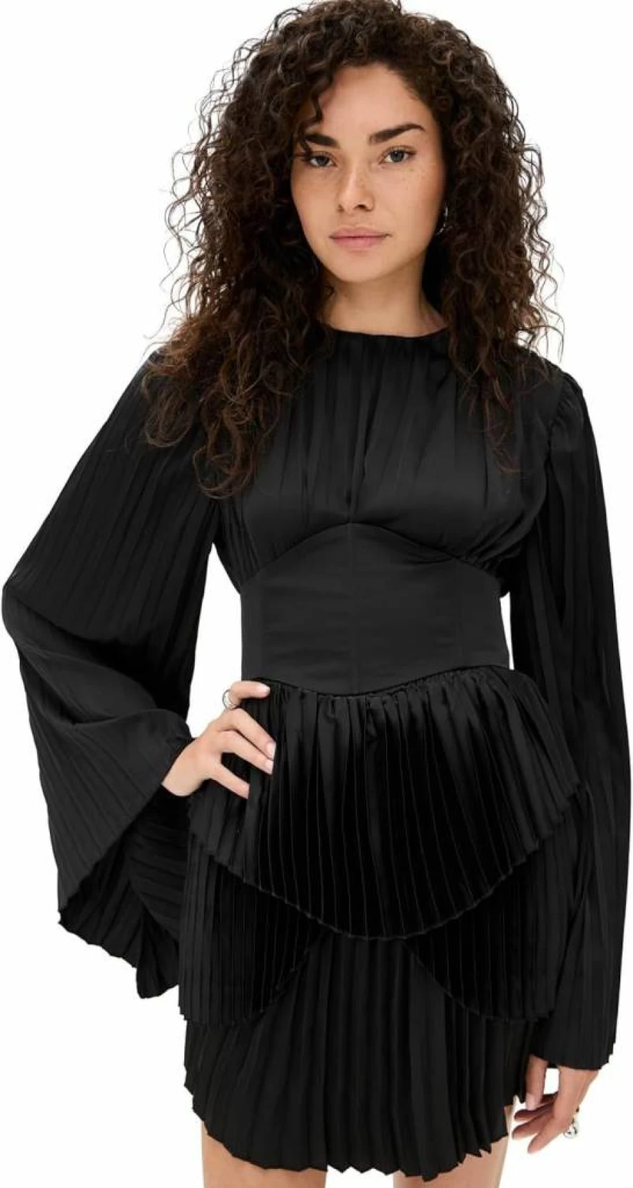Andrea Iyamah Lenti Pleated Mini Dress for Women - Elegant & Stylish
