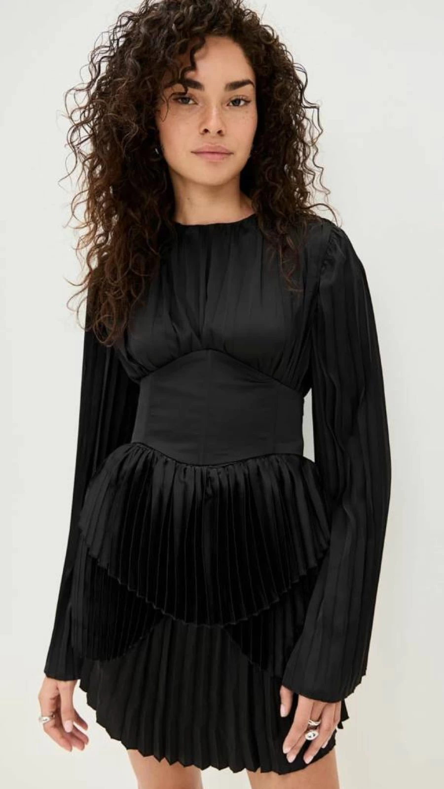 Andrea Iyamah Lenti Pleated Mini Dress for Women - Elegant & Stylish