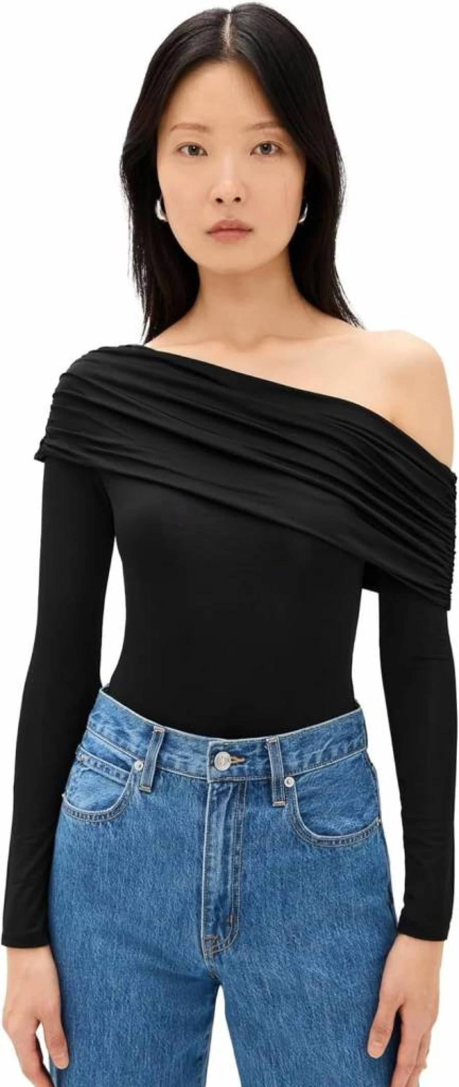 Alice + Olivia Women's Mollie Convertible Off-Shoulder Bodysuit - Thong Style One-Piece