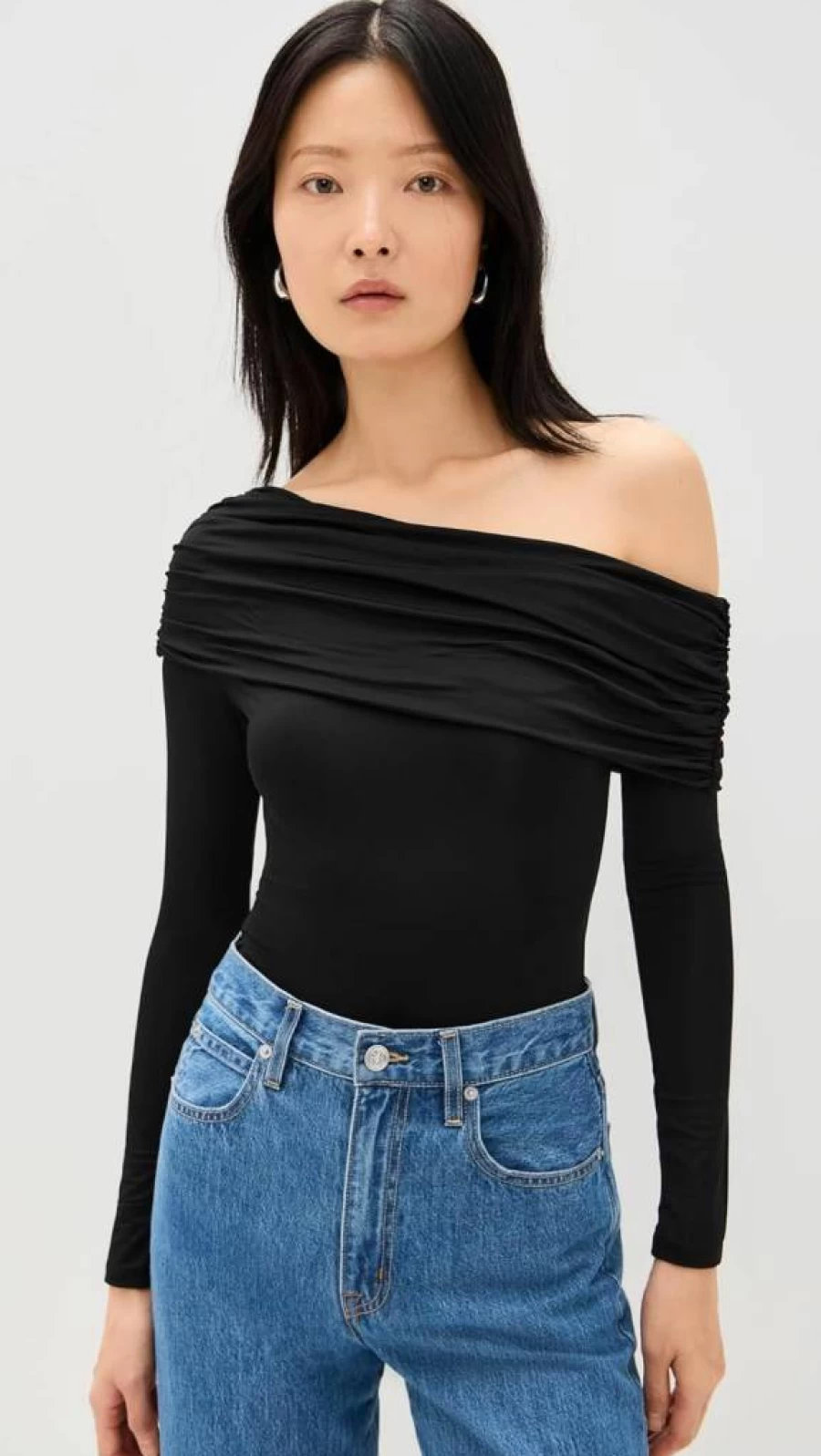 Alice + Olivia Women's Mollie Convertible Off-Shoulder Bodysuit - Thong Style One-Piece