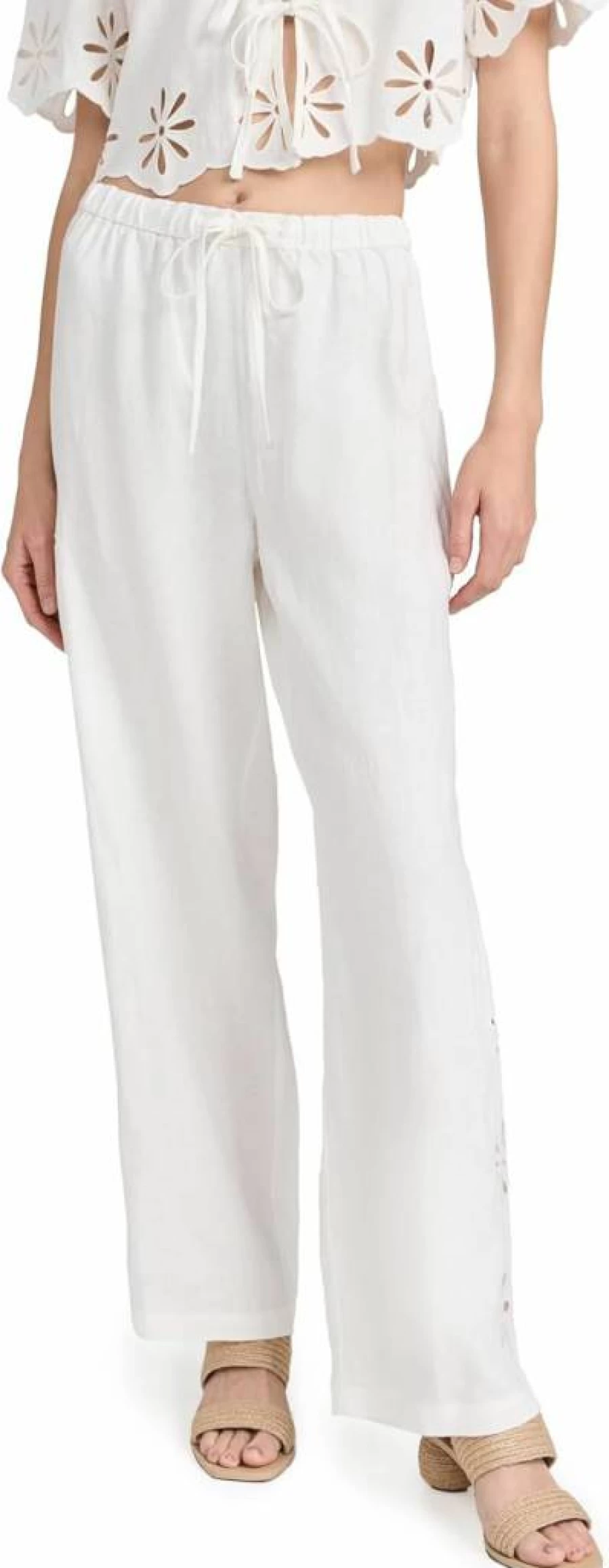 Rails Women's Emmie High-Waisted Linen Pants - Comfortable & Stylish Casual Trousers