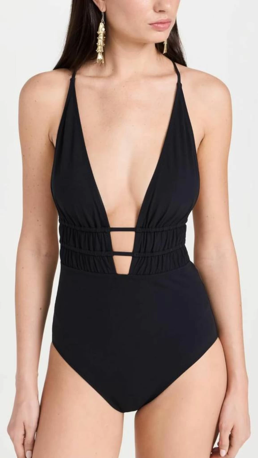 Ulla Johnson Women's Dioni Maillot One Piece Swimsuit | Stylish One-Piece Bathing Suit