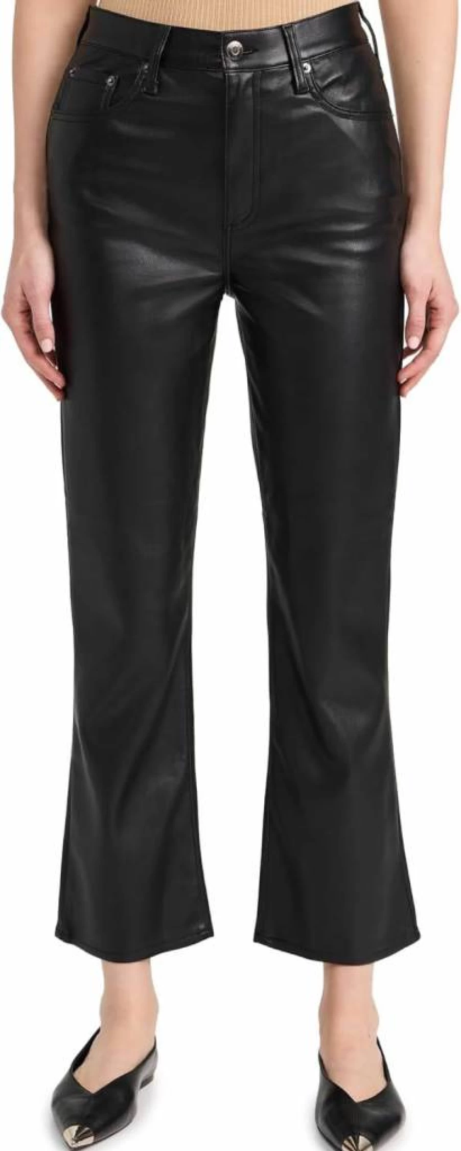 Pistola Denim Women's High-Waisted Lennon Jeans - Vintage Straight Leg Stretch Denim Pants