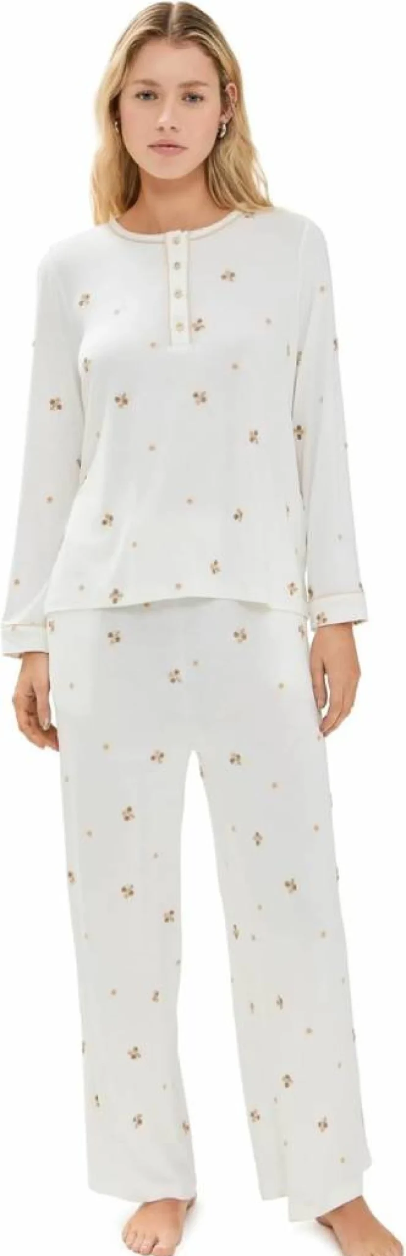 Sea Women's Orla Henley Neck Sleepwear Pajama Set - Comfortable & Stylish PJs