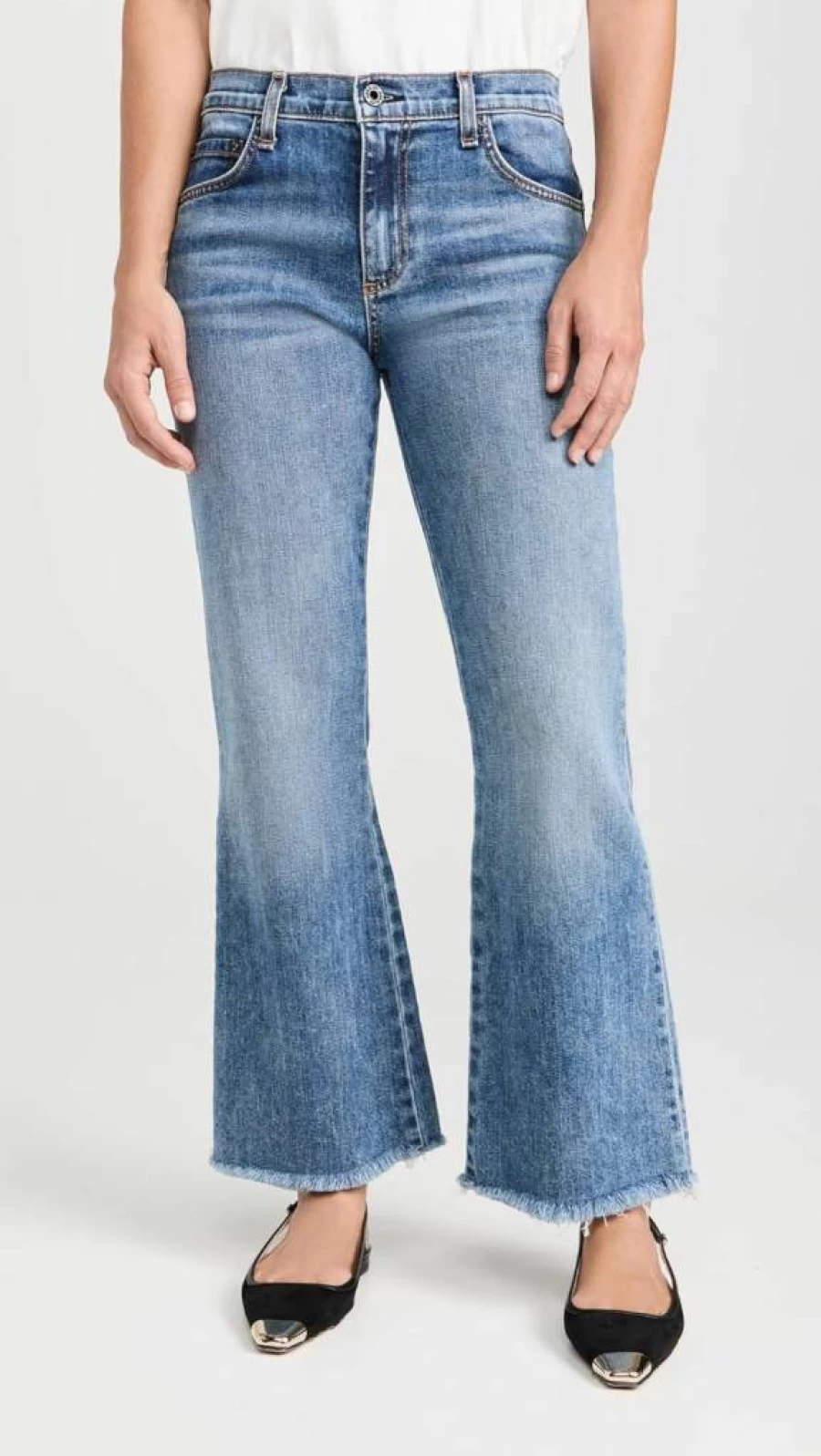 ASKK NY Women's Petite Geek Jeans - High Waisted Slim Fit Stretch Denim Pants for Women