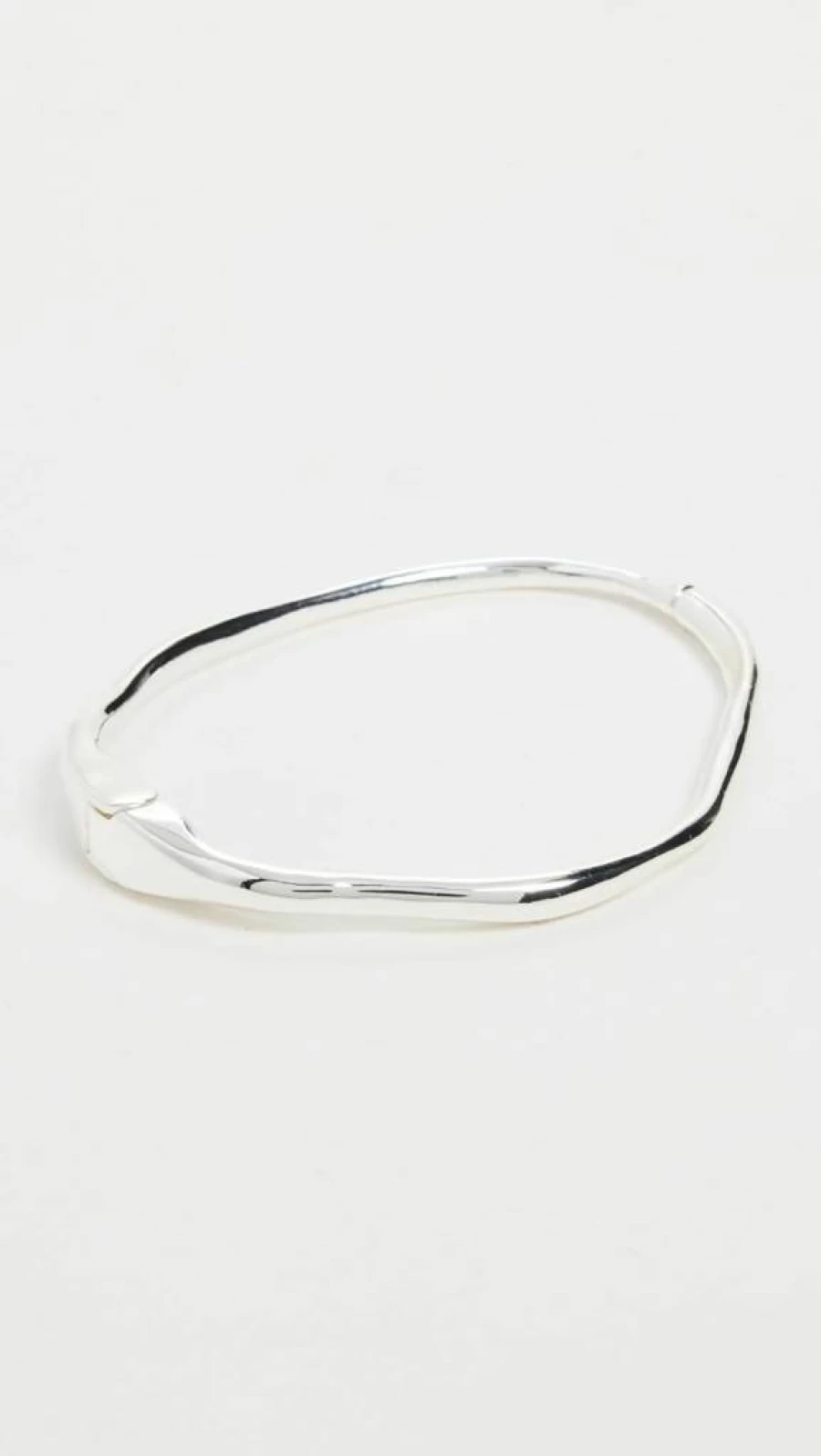 SHASHI Women's Asymmetrical Silver-Tone Cuff Bracelet - Boho Chic Adjustable Bangle for Everyday Wear