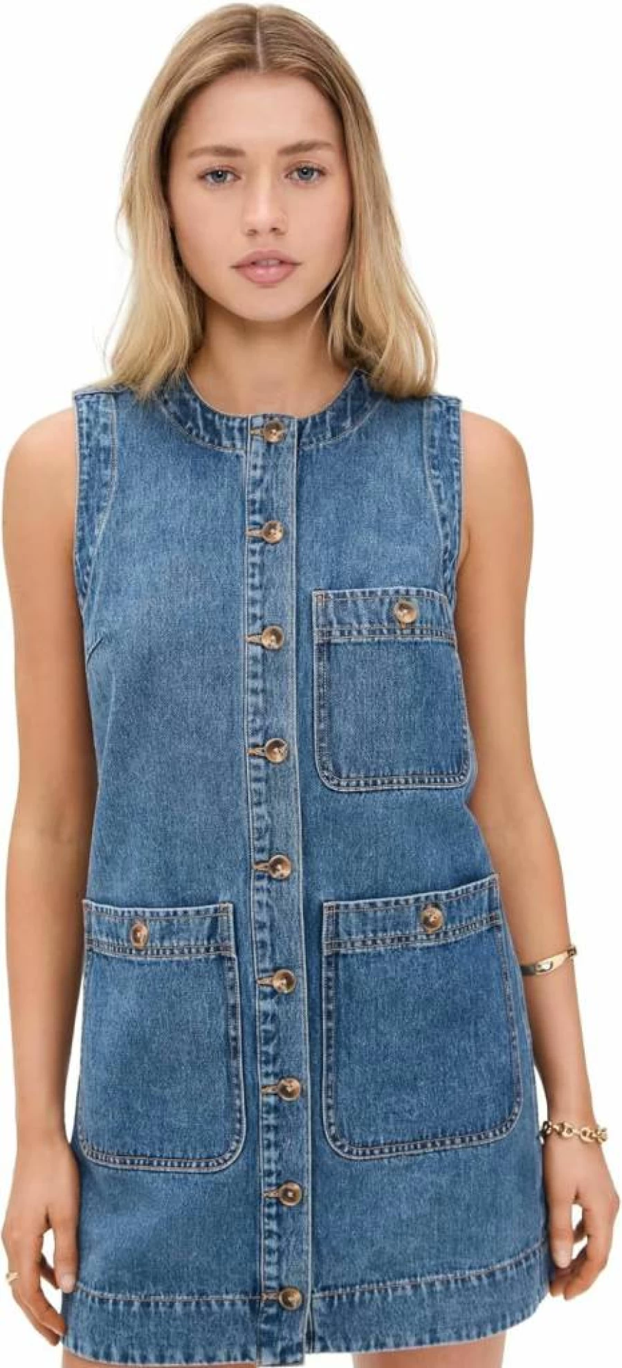 Veronica Beard Women's Oakley Shift Dress - Classic Denim Style Dress for Women
