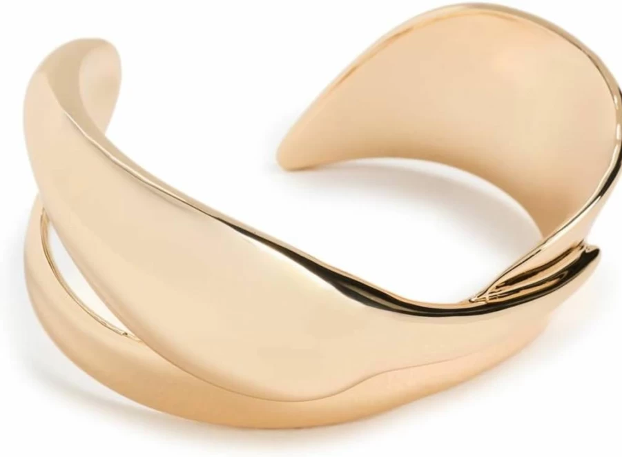JENNY BIRD Colette Cuff Bracelet for Women - Elegant Gold-Tone Bangle