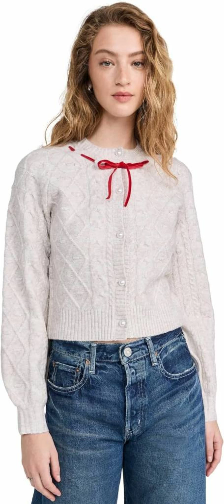 WAYF Women's Signature Cardigan Sweater - Classic Knit Button-Up Long Sleeve Open Front Cover-Up
