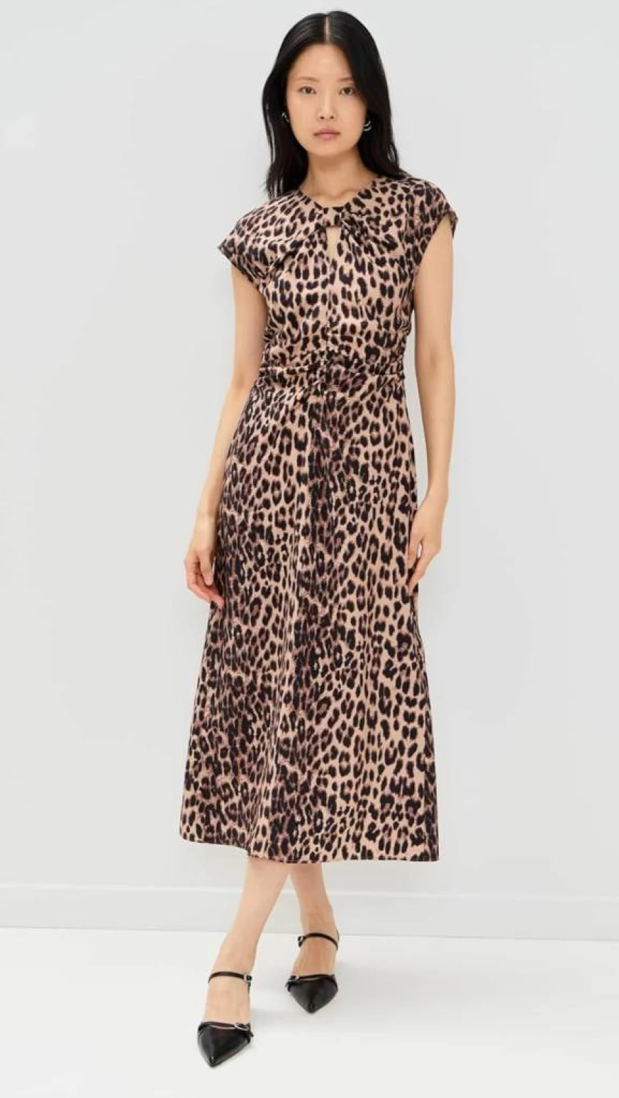 BAUM UND PFERDGARTEN Women's Akeyla Dress - Elegant Flowy Boho Chic Maxi Dress for Women