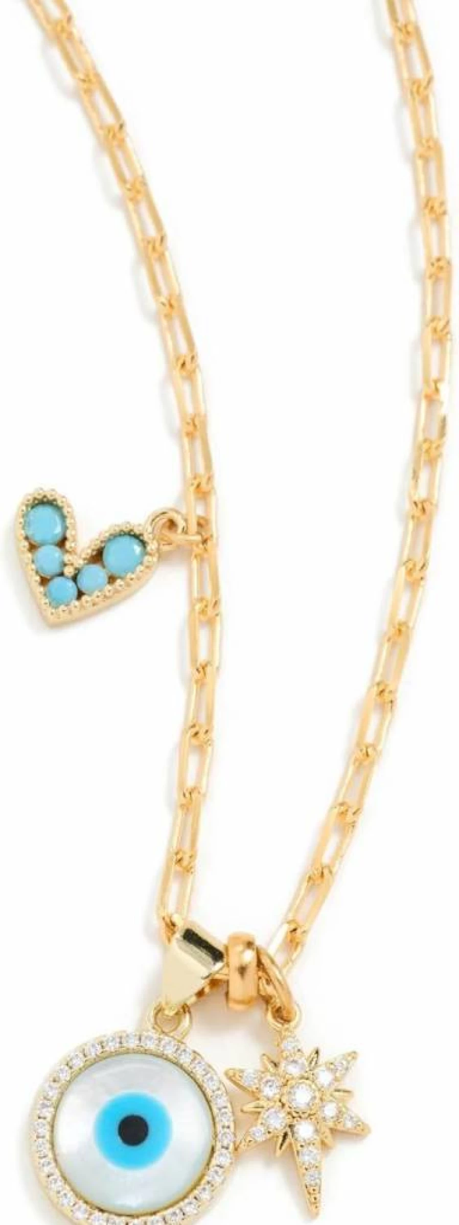 Elizabeth Cole Women's Elysia Necklace - Elegant Gold-Tone Crystal Pendant for Women