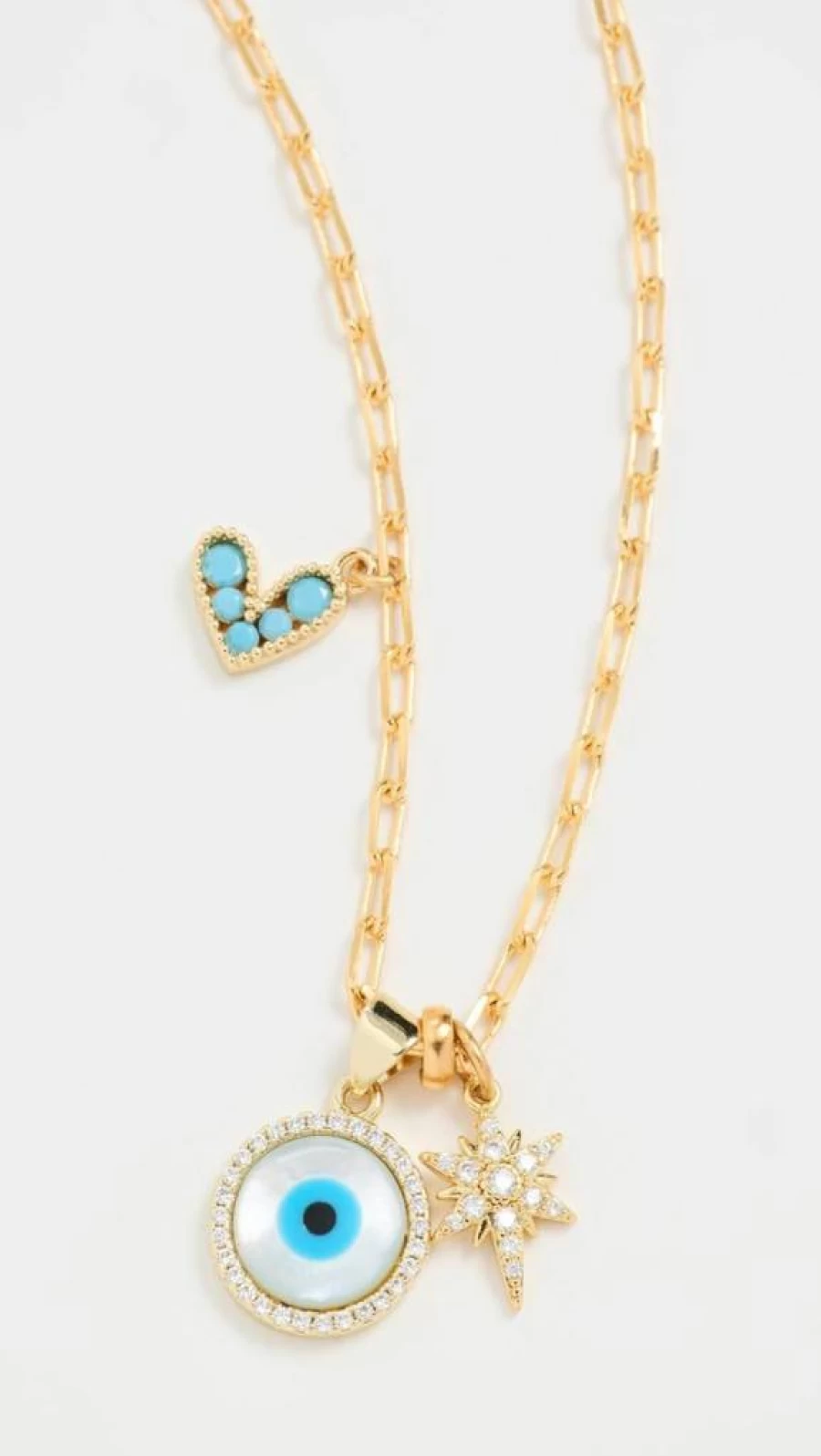 Elizabeth Cole Women's Elysia Necklace - Elegant Gold-Tone Crystal Pendant for Women