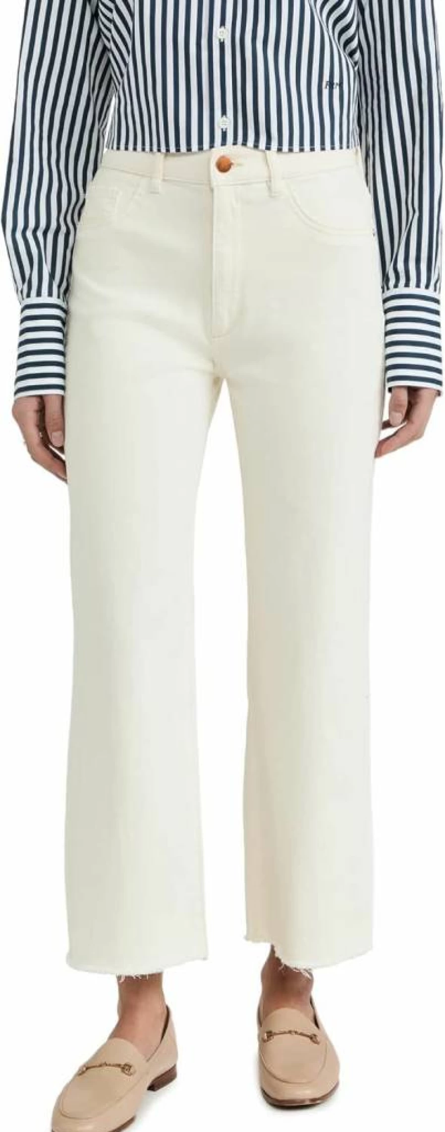 DL1961 Women's Hepburn High Rise Wide Leg Jeans - Sustainable Denim