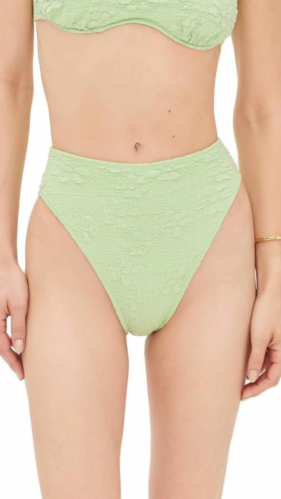 Montce Women's Paula High-Waisted Bikini Bottoms - Swimwear Beach Vacation Essentials