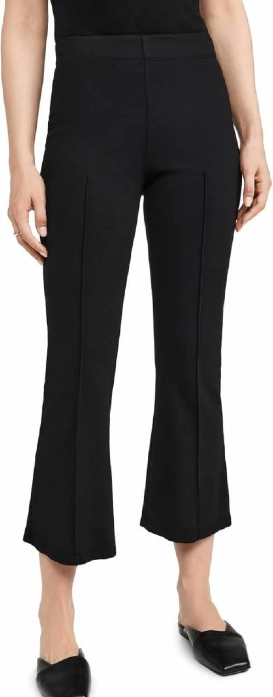 Stateside Women's Cropped Kick Flare Ponte Pants - Comfort & Style